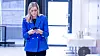 Justis- og beredskapsminister Emilie Enger Mehl innrømmer å ha hatt Tiktok-appen installert på en tjenestetelefon. Bildet er tatt for et år siden da Mehl besøkte Kripos for å lansere tjenesten Sikker chat.