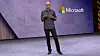 Microsoft Satya Nadella under åpningen av Ignite-konferansen i dag.