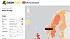 Kartet som viser antallet norske servere som var sårbare for Terrapin Attack den 4. januar 2023. Dette var de nyeste dataene tilgjengelige da artikkelen ble skrevet.