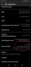 Det varierer fra modell til modell hvordan man på Android-enheter finner versjonsnummeret til Linux-kjernen. På denne Huawei Mate 20 Pro-enheten oppgis det i Innstillinger -> System -> Om telefonen. Versjonsnummeret her er 4.9.148. Skjermbilde: digi.no