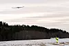 Dronen i ferd med å lande etter en testflyging tidligere i år. Foto: Aviant