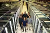 Tind-teamet er doblet siden i fjor, da dette bildet ble tatt ved CERN Data Center. Daglig leder Alexander Nietzold står foran i bildet. De øvrige fra v. er Øystein Blixhavn, Audun Bjørkøy, Guillaume Lastecoueres, Kenneth Hole og Aurelien Danizel.