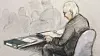 Rettstegning av Julian Assange da en domstol i London mandag begynte prosessen med å vurdere om han kan utleveres til USA.