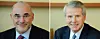 Leo Apotheker (til venstre) er HPs nye toppsjef. Han ble presset ut fra lederjobben i SAP i februar, etter misnøye i styret med dårlige resultater. Ray Lane er utnevnt til ny styreleder. Han var nestkommanderendei Oracle, men trakk seg i juli 2000 etter uoverensstemmelser med Larry Ellison.