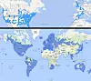 Gatebilde-dekningen til Google og Microsoft (Bing) i juni 2015