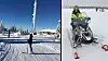 Telenors dekningsdirektør Bjørn Amundsen, her på snøscooter, forteller at de torsdag hadde 2000 basestasjoner med 5G i sitt nett. Her et bilde fra Hemsedal, ett av stedene med en 5G-basestasjon.