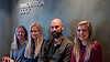 Studioleder Ingjerd Straand(t.v.) sammen med praktikant Vanessa Brokstad, seniordesigner Mats Hage Eikemo og designer Christine Everdell.