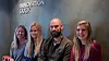 Studioleder Ingjerd Straand(t.v.) sammen med praktikant Vanessa Brokstad, seniordesigner Mats Hage Eikemo og designer Christine Everdell.