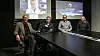Sentrale folk: Det hadde ikke blitt noe datasenter i Lefdal Gruve uten denne gjengen. Fra venstre investor og utvikler av grønt kjølesystem Gunnar Carlson, gründerne av LocalHost Sindre Kvalheim, Vidar Furnes og Rune Mykletun. Vidar Saltkjel er i beste LocalHost-stil med på link på veggen bak fra Åre-området i Sverige der han er bosatt.