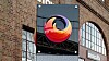 Firefox-logo på et skilt utenfor Mozillas hovedkontor.