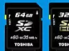 Det kommende SDXC- og SDHC-kortene fra Toshiba.