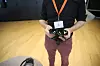 Brillene Telia skal bruke, Hololens 2, er kraftige som mange VR-briller. Men Jad Meouchy tror den samme funksjonaliteten etter hvert vil komme i mer kledelige og nette varianter. Foto: Heidi Sævold
