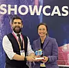 Mottok pris: Xploragründer og dagelig leder, Sten Kirkbak og USA-sjef Gro Dyrnes mottok prisen CES 2023 Best of Innovation Award som eneste produkt rettet mot barn. Foto: Xplora