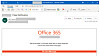 Eksempel på phishing-epost i den seneste kampanjen som Microsoft har sporet.
