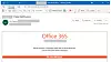 Eksempel på phishing-epost i den seneste kampanjen som Microsoft har sporet.