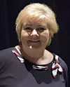 Solberg understreket blant annet viktigheten av et godt samarbeid med næringslivet i kampen mot cyberkriminalitet. Foto: Sarah McDonald Gerhardsen