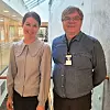 Prosjektlederne Marthe Rosenvinge og Erland Ferrer-Pettersen i Arkivverket ser begge prosjektene som svært interessante for fremtidens arkivering. Foto: Marianne Gjessing