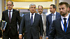 EU-parlamentets president Antonio Tajani på vei inn til en konferanse i EU-parlamentet i Brussel torsdag forrige uke.
