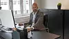 Christian Pritchard i kontorene til Nortel i Ålesund.