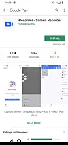 Den aktuelle appen bød i utgangspunktet på legitim skjermopptaksfunksjonalitet. men ble plutselig «ond». Foto: ESET/Google Play
