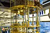 Det vil kreve en enorm innsats å oppgradere den digitale verdenen med kvantesikre algoritmer. Bildet viser en kvantemaskin på Niels Bohr-instituttet på Københavns Universitet.