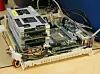 En stabel med ARMs Versitile Express FPGA-er med den nyeste, flerkjernede Mali-T604-maskinvaren.