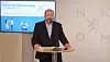 Frank Stien, seksjonssjef i Nkom EkomCERT, under foredraget om hvem som styrer trafikken på internett. Foto: Nkom