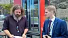 Torgeir Waterhouse overrakte bransjens innspill til ny ekomplan til statssekretær Reynir Jóhannesson mandag.