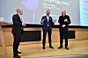 Varog Kervarec har vært redaktør for Inside Telecom. Her er han på scenen sammen med tidligere konsernsjef John Dennelind i Telia og konsernsjef Sigve Brekke i Telenor under Inside Telecoms høstkonferanse i 2018. Foto: Stig B. Fiksdal