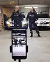 Politiets nettpatrulje Vest viser hvordan de bruker Tiktok i et innlegg på Facebook i oktober 2021. Skjermbilde: Politiets nettpatrulje vest.