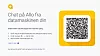 Med en slik QR-kode knytter man nettleser til Allo-appen.. Bilde: Skjermbilde
