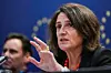 Teresa Ribera, visepresident i EU-kommisjonen med ansvar for konkurransepolitikk, leder granskingen av SAP.