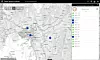 Operativ klient i webutførelse. I denne demoutgaven vises det riktignok ambulanser, ikke politibiler. Bilde: Geodata