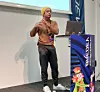 Devlin Duldulao har gitt sin kjærlighet til webrammeverket Remix, som fokuserer på klassiske webdyder. Han holdt et innlegg om emnet under konferansen Øredev, som fant sted i Malmø i november. Foto: Tania Andersen, Version2