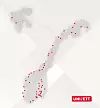 Full oversikt over forskningsnettet i Norge. I 2015 ble det lagt ny fiberkabel fra Longyearbyen til Ny-Ålesund på Svalbard. Nylig har nettet blitt oppgradert med nye kantrutere fra Juniper. Foto: Uninett