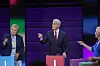 Statsminister Jonas Gahr Støre (Ap) ble hengt ut i en anonym kampanje på Facebook. Nasjonal sikkerhetsmyndighet kontaktet Facebook-eier Meta om saken. Annonsene forsvant etter at DN. Her under en av partilederdebattene med Erna Solberg og Kirsti Bergstø. Foto: Stian Lysberg Solum/NTB
