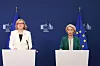EU-kommisjonens president Ursula von der Leyen (t.h.) og tekkommissær Henna Virkkunen la onsdag fram en ny pakke for teknologisk suverenitet.