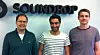 Norske Soundrop sikter høyt. Fra v. direktør Inge Andre Sandvik, teknologisjef Ali Sabil og produktsjef Johan Prieur. Den fjerde gründeren, utviklingssjef Ole Andre Vadla Ravnås var ikke til stede da bildet ble tatt.