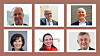 Øverst fra venstre Kimmo Alkio, Thomas Berge og Sigve Brekke. Nederst fra venstre Kimberly Lein-Mathisen, Merete Hverven og Steinar Sønsteby.