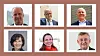 Øverst fra venstre Kimmo Alkio, Thomas Berge og Sigve Brekke. Nederst fra venstre Kimberly Lein-Mathisen, Merete Hverven og Steinar Sønsteby.