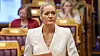 Justisminister Emilie Enger Mehl (Sp) redegjør for NSM-saken i Stortinget.