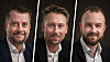Gründerne fra v. Fred Habberstad, Lars Olav Habberstad og Christian A. Mathiesen.