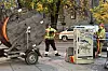 Nkoms ferskeste dekningstall viser at byggingen av gigabitfiber har stoppet nesten helt opp. Bildet viser fiberlegging i Oslo sentrum, hvor gigabitandelen er tett på 100 prosent.
