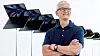 Apple-sjef Tim Cook sier det er store utfordringer i verden for alle, med nye varianter av Covid-19 og den humanitære krisen i Ukraina. Likevel er han glad for å kunne rapportere om rekorder i antallet som bytter til Iphone.