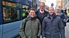 Dark Fiber Group er bare noen måneder unna første spadetak for sin planlagte fibermotorvei, sier (f.v.) Amund Holberg, Dag Solhaug og Rune Bjaanes Dahl.