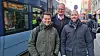 Dark Fiber Group er bare noen måneder unna første spadetak for sin planlagte fibermotorvei, sier (f.v.) Amund Holberg, Dag Solhaug og Rune Bjaanes Dahl.
