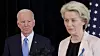 Ursula von der Leyen, leder for EU-kommisjonen, og Joe Biden, president i USA.