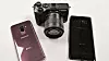 Utfordrerne: Fra Venstre S9 pluss, Canon Eos M6 og S8 pluss