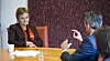 IT-minister Rigmor Aasrud fikk mandag besøk av Thomas Jacobsen, som er ansvarlig for borgerservice i København. Danmark ligger langt foran Norge på bruk av digital kommunikasjon mellom det offentlige og innbyggerne.