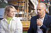 Nkom-sjef John-Eivind Velure ønsker å forsere arbeidet med å gjøre telenettene mer robuste. Her fra Arendalsuka i samtale med digitaliseringsminister Karianne Tung.